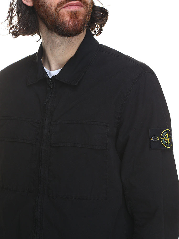 STONE ISLAND (ストーンアイランド) コットン フルジップ シャツ