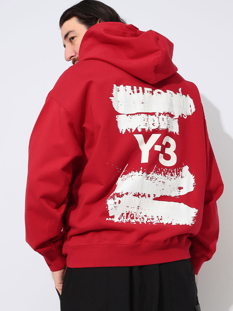Y-3 (ワイスリー) Uグラフィック バックロゴ プルオーバー パーカー U