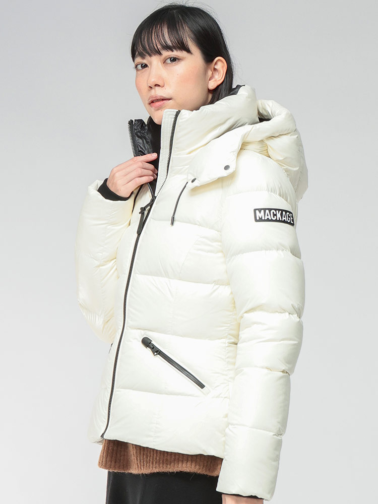 MACKAGE (マッカージュ) フード付き フルジップ ショート ダウン