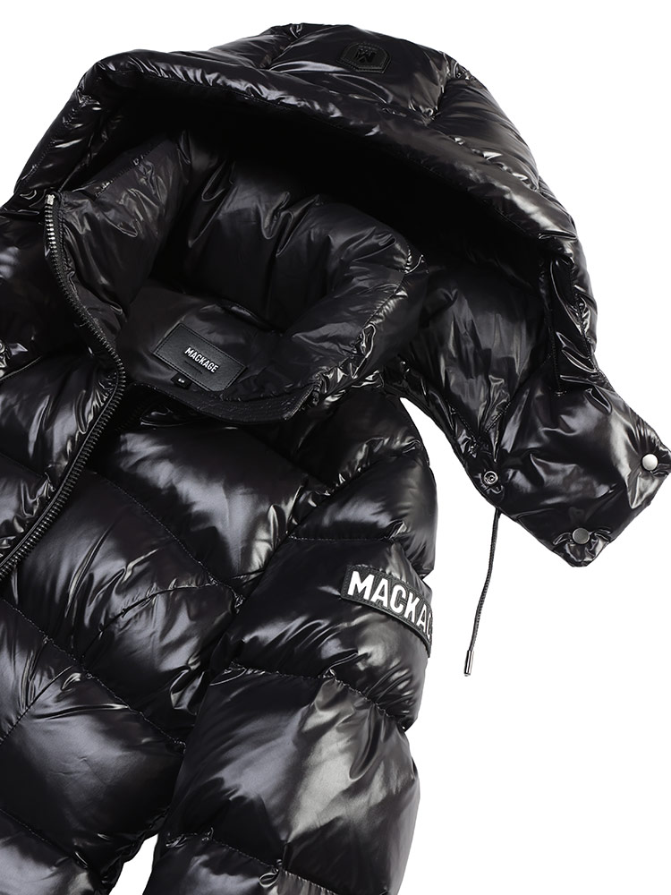 MACKAGE (マッカージュ) フード付き フルジップ ショート ダウン