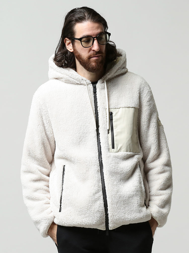 TATRAS (タトラス) バックロゴ フルジップ ボアブルゾン HEDI