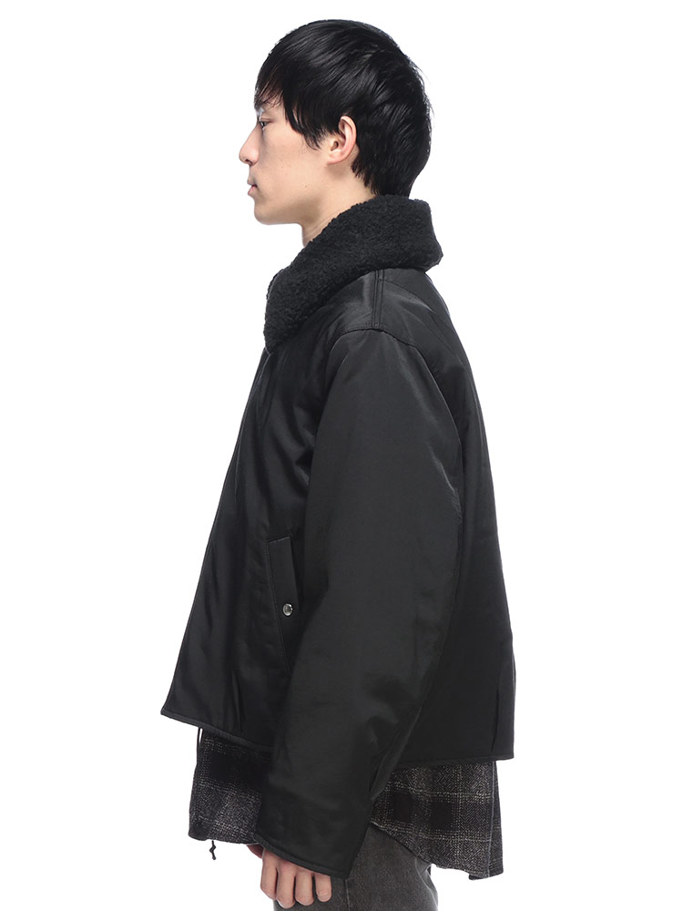 OUR LEGACY (アワーレガシー) ボア襟 ナイロン 裏キルティング
