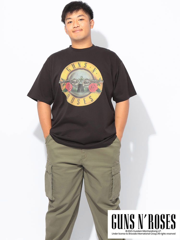 半袖 Tシャツ GUNS N ROSES プリント バンドT クルーネック トップス
