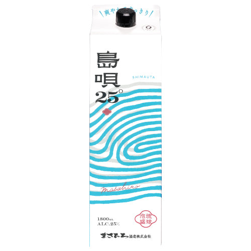 琉球泡盛 島唄 25% 1800ml パック まさひろ酒造 紙パック 泡盛 焼酎