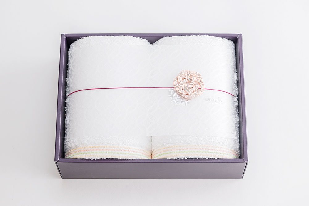 今治タオルブランド sara-la「縁」フェイスタオル2枚セット | 今治