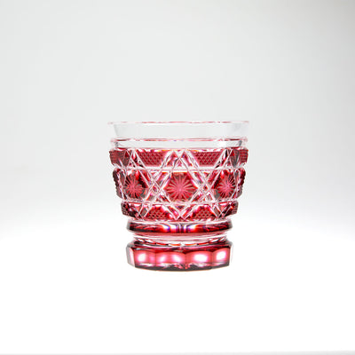 島津薩摩切子】 創作 焼酎オンザロックグラス cut01 – ㈱島津興業 島津