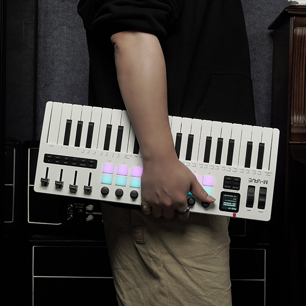 M-Vave SMK-37 PRO ミニMIDIキーボード 37 ベロシティ対応鍵盤