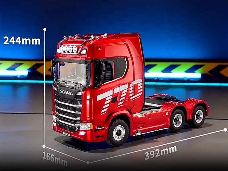 Huina 1501 1:18スケールScania 770S V8ライセンス電動RCトレーラー