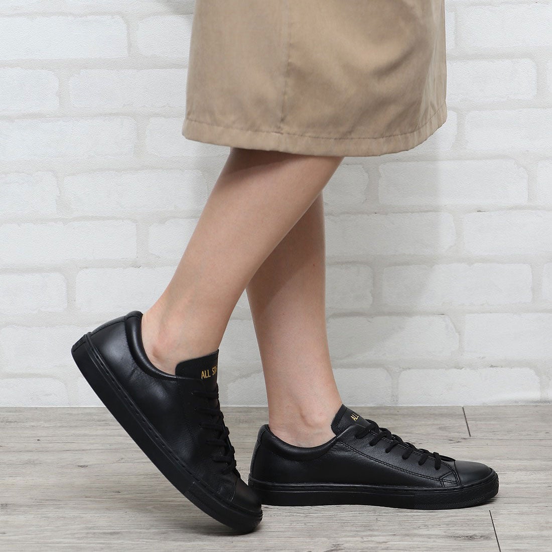 コンバース CONVERSE レザーオールスター クップ OX （ブラック