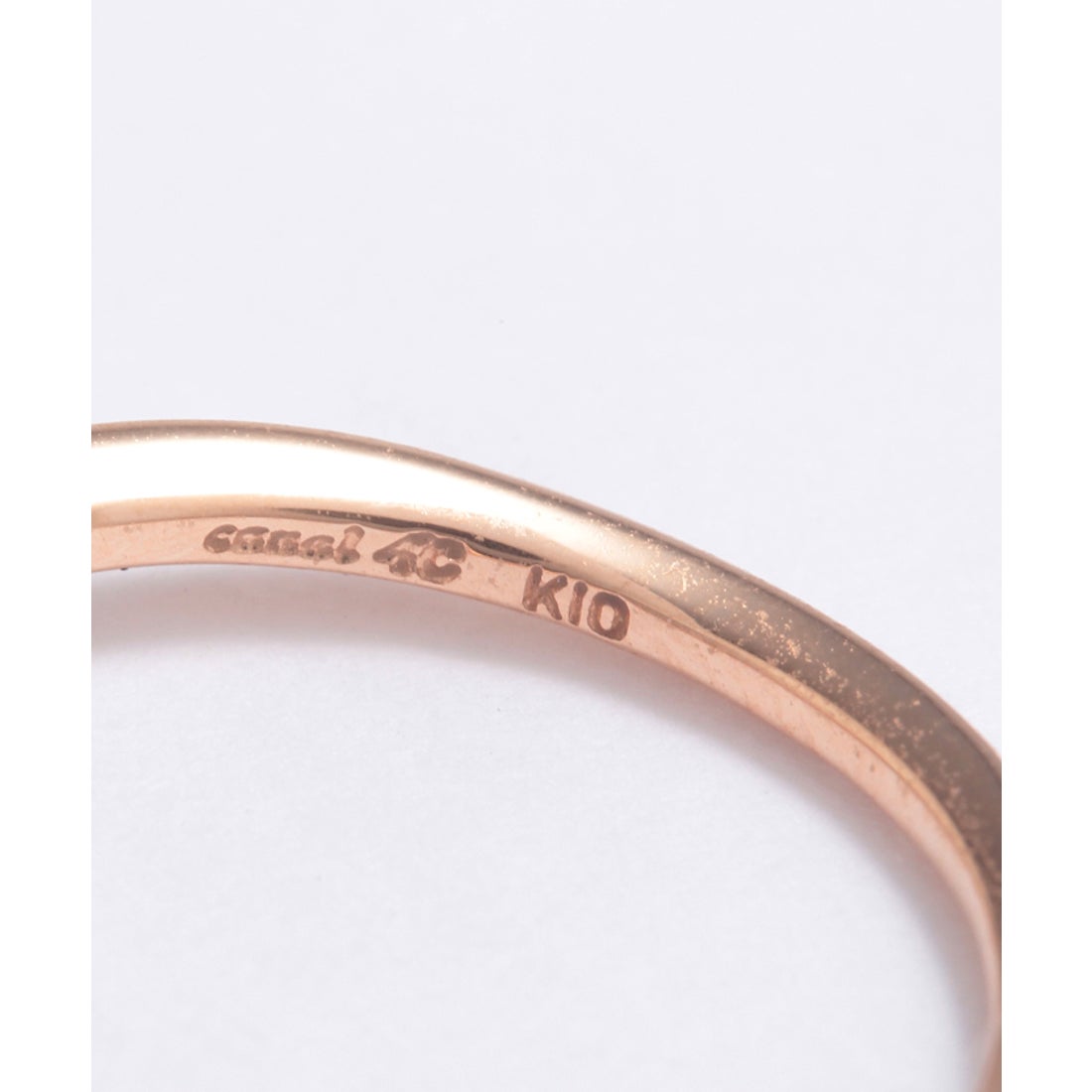 カナルヨンドシー Canal4℃ K10ピンクゴールドダイヤモンドリング