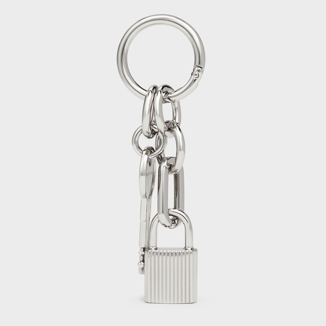 CHARLES & KEITH ロック&キー チャーム （Silver） -ファッション通販