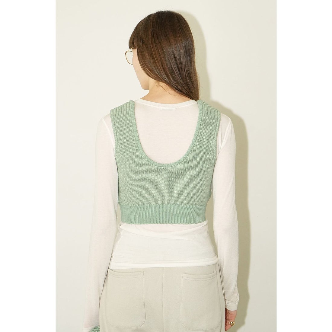 クラネ CLANE BUSTIER SET KNIT C/D （MINT） - ファッション通販