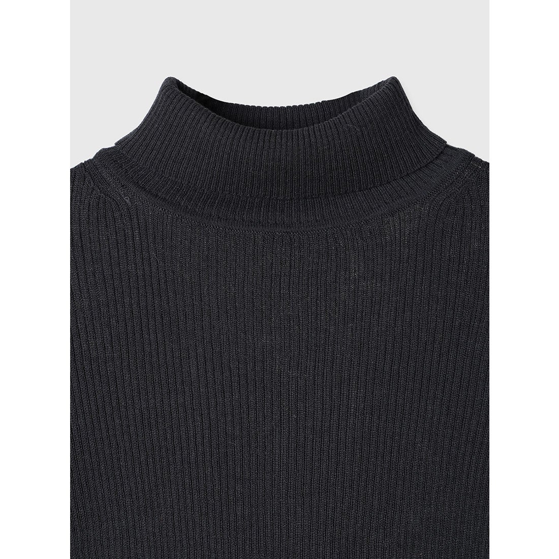 アニュアンス anuans ハイゲージウールフィットリブタートルニット