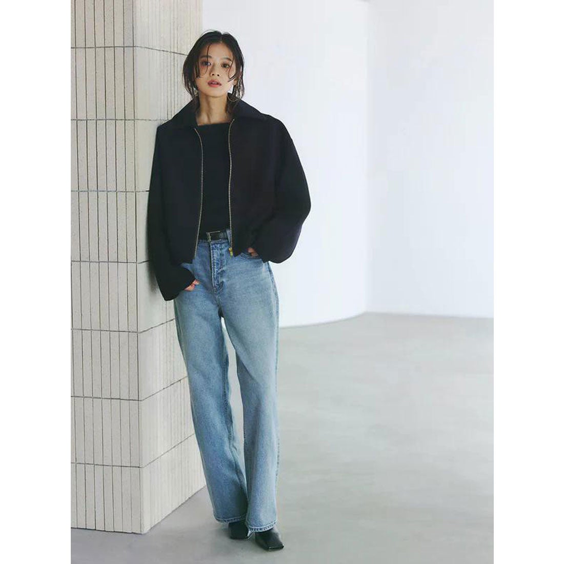 アニュアンス anuans ラクーンフォックスオフショルニットプルオーバー