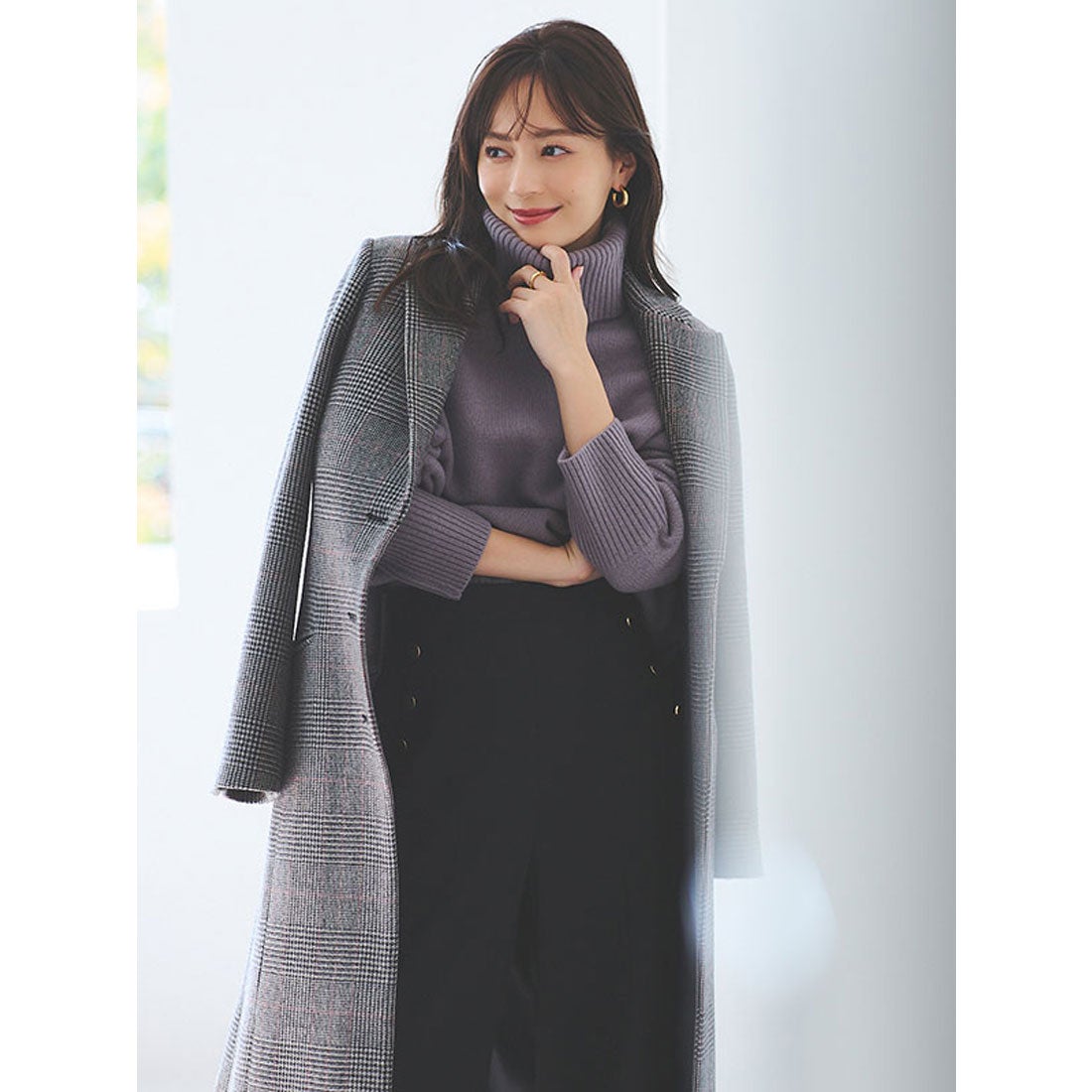 アニュアンス anuans ウールカシミヤタートルニットプルオーバー