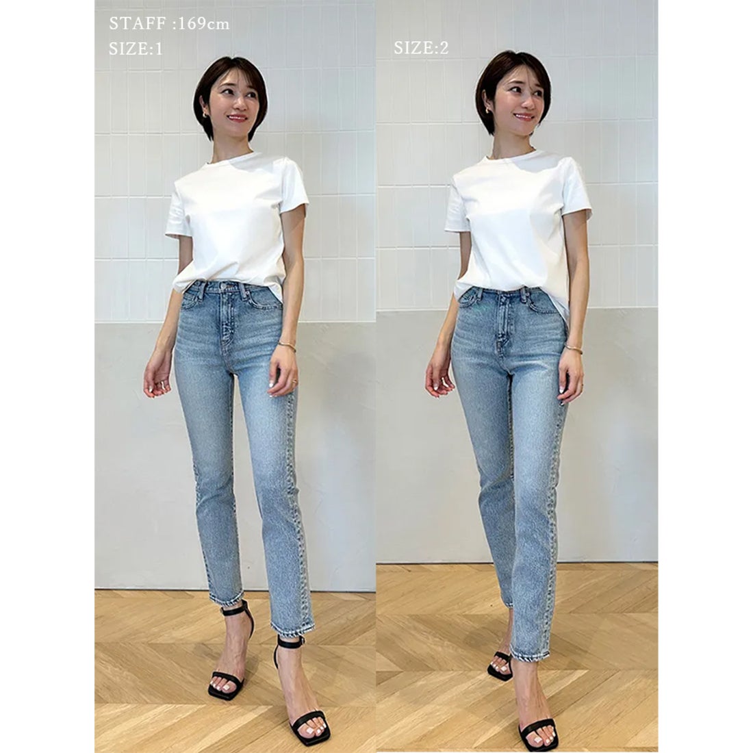 アニュアンス anuans Slim straight denim （LIGHT BLUE