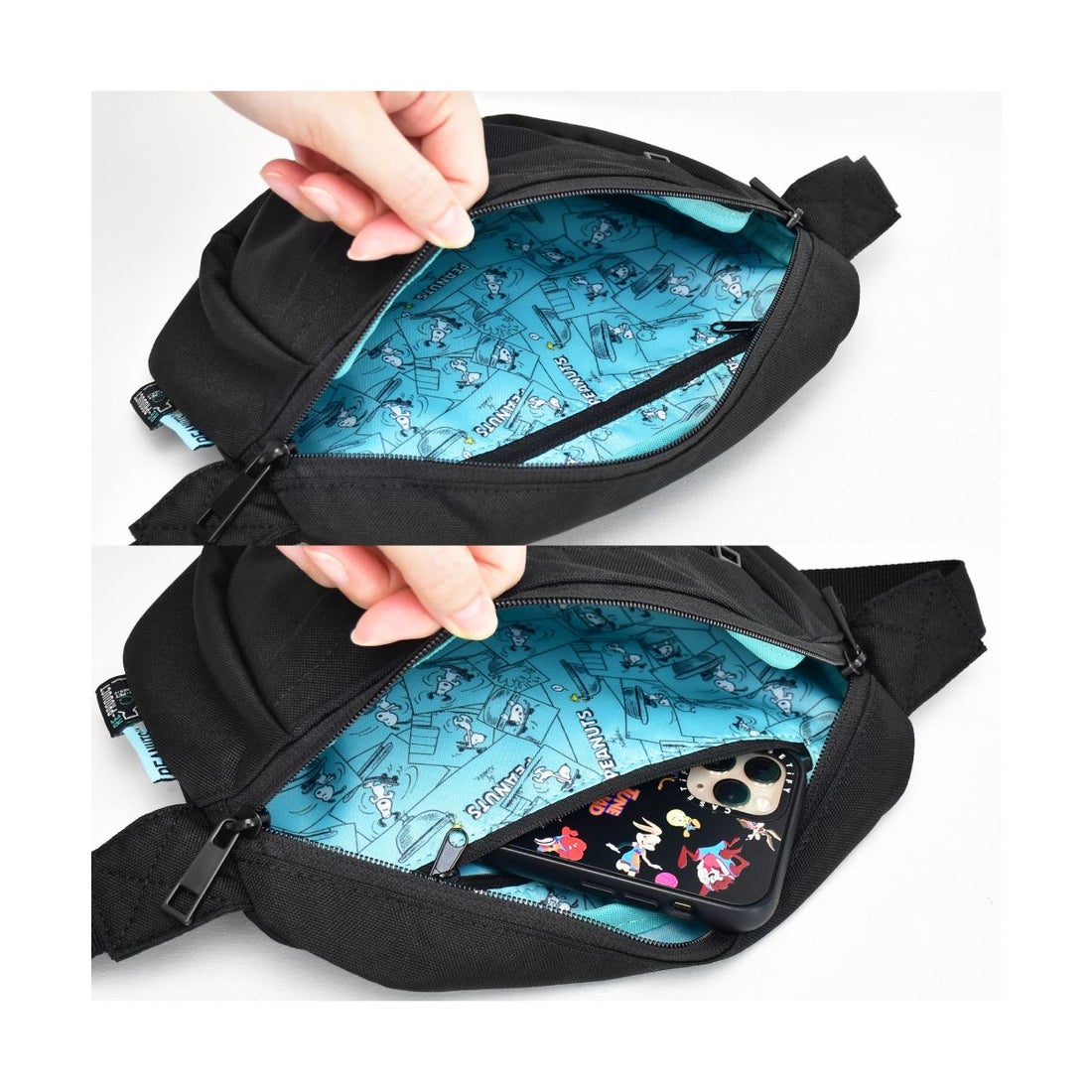 ランナー RUNNER スヌーピー ウエストバッグ ショルダーポーチ 撥水