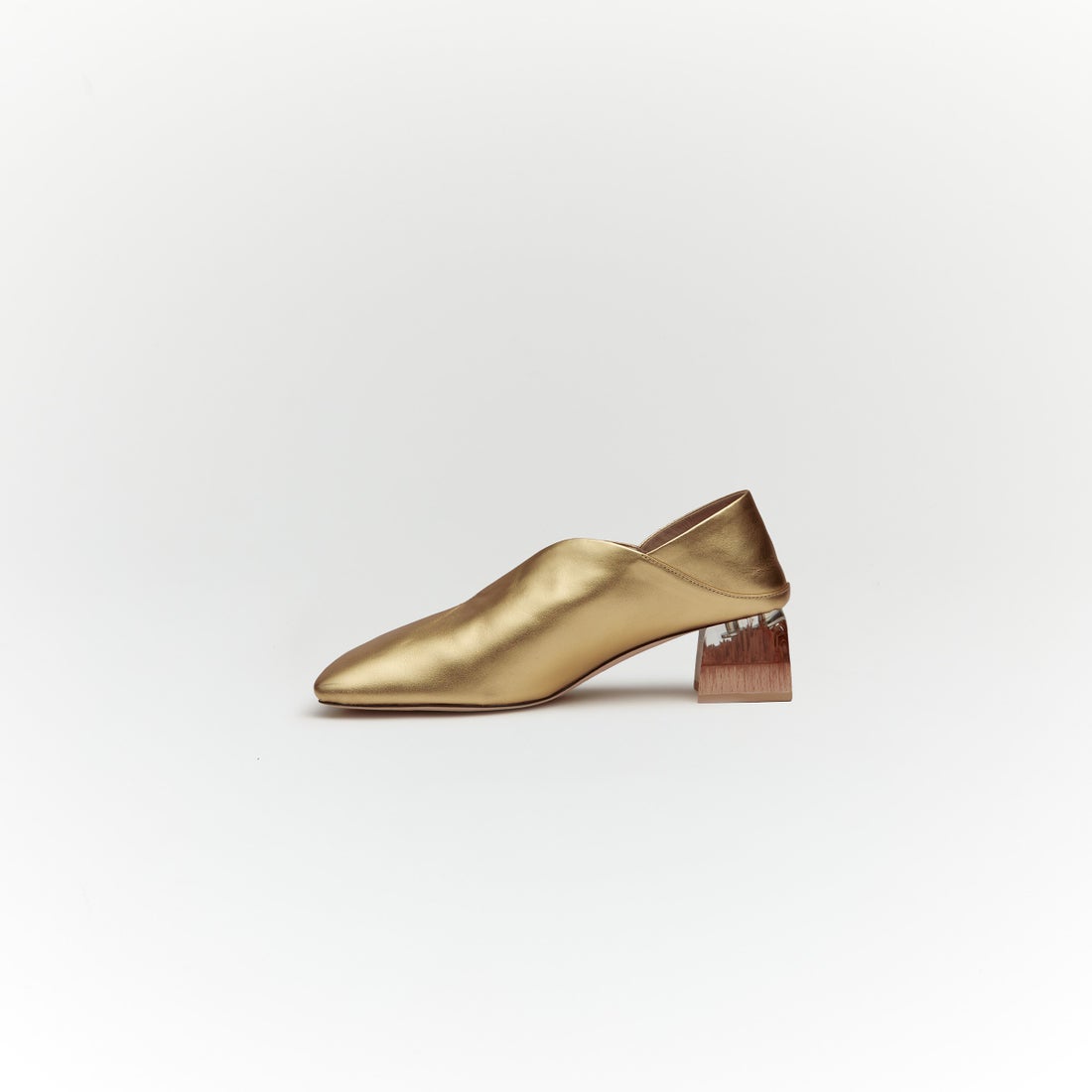 ERIN LEATHER PUMPS （Gold） -ALM. official web store | オリジナル