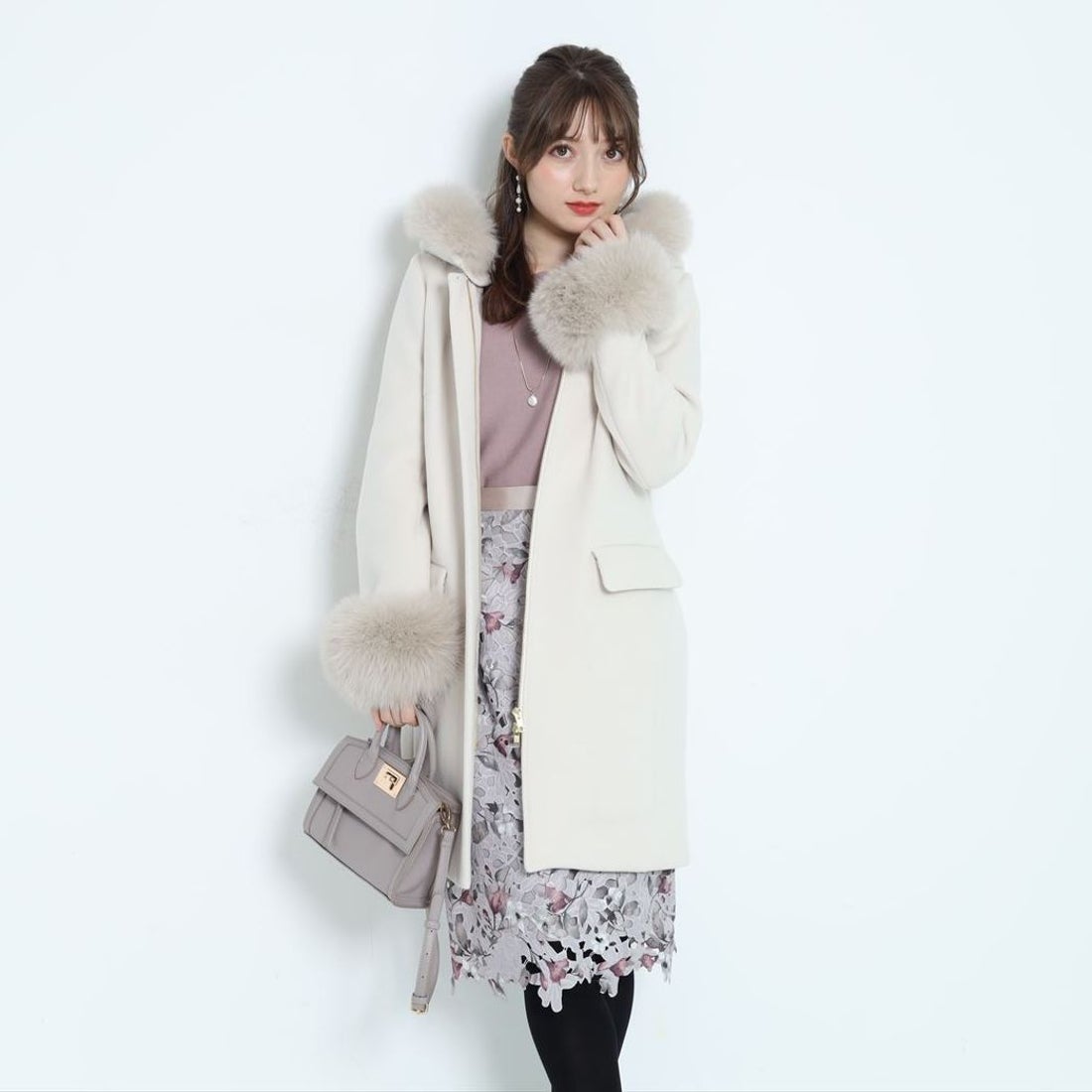 アプワイザーリッシェ Apuweiser-riche フードファー付5WAYコート