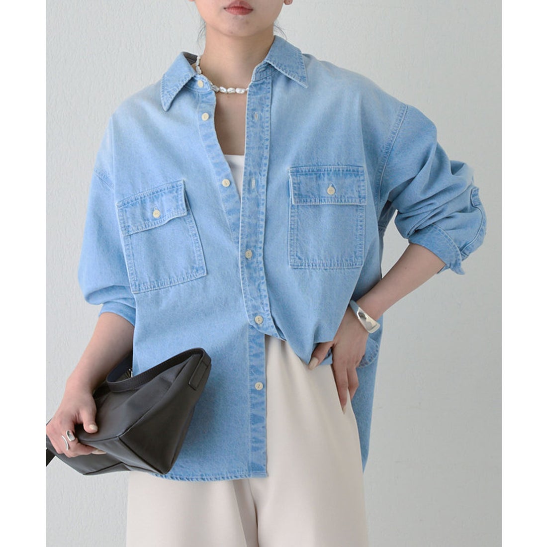 ガリャルダガランテ GALLARDAGALANTE デニムシャツ （blue