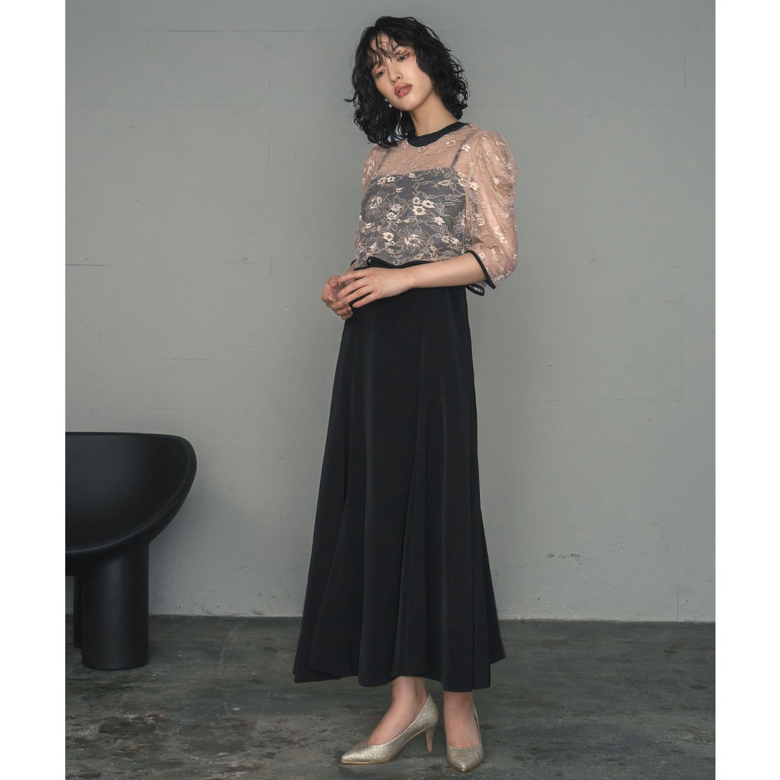 ガール GIRL 【2WAY 着回しを楽しめる】レースブラウス・マーメイド