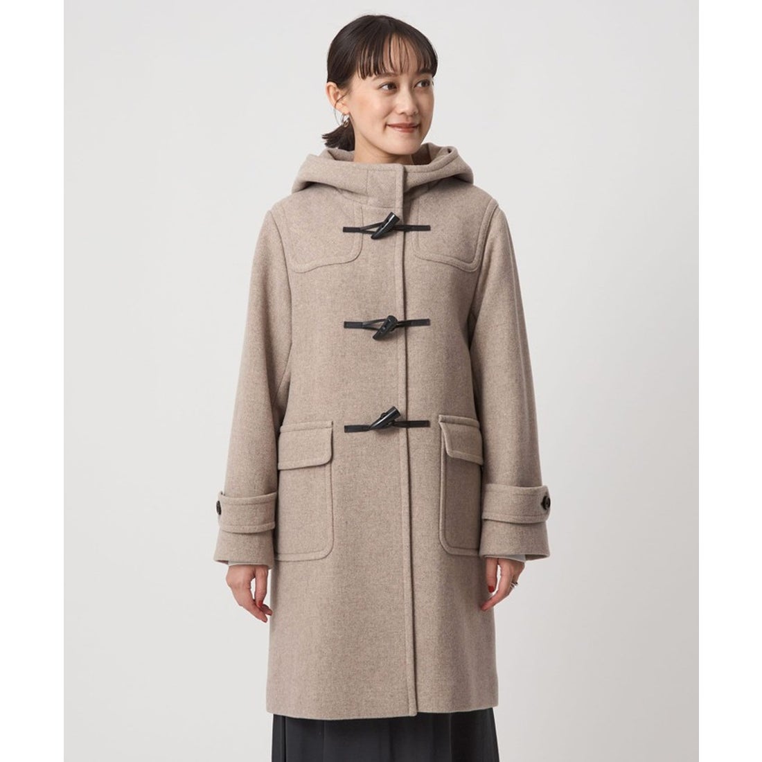 UNITED ARROWS green label relaxing ロング ダッフルコート （NATURAL