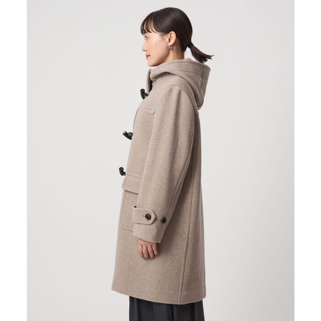 UNITED ARROWS green label relaxing ロング ダッフルコート （NATURAL