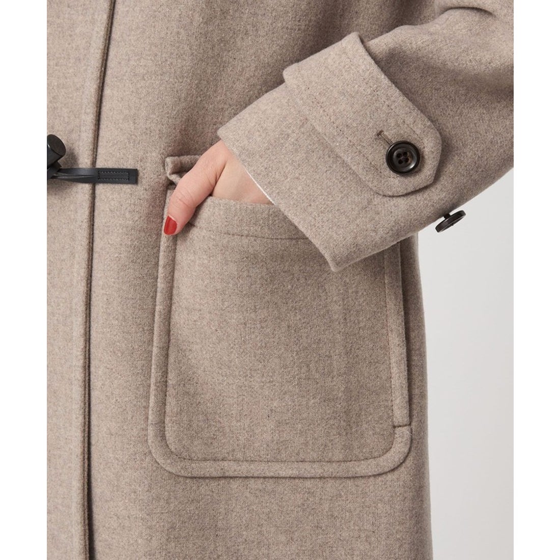 UNITED ARROWS green label relaxing ロング ダッフルコート （NATURAL