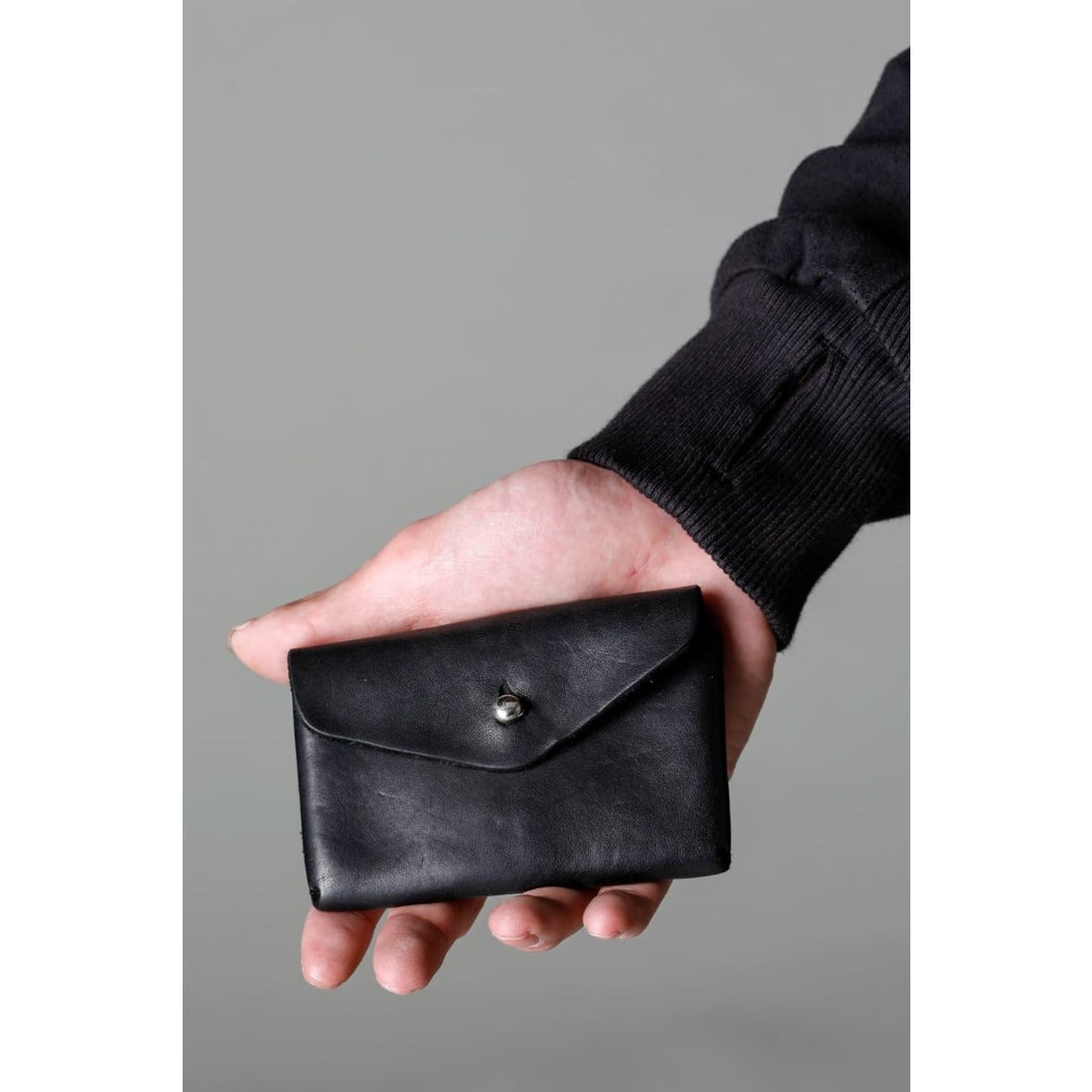 グイディ GUIDI Leather Card Holder （Black） -デザイナーズ