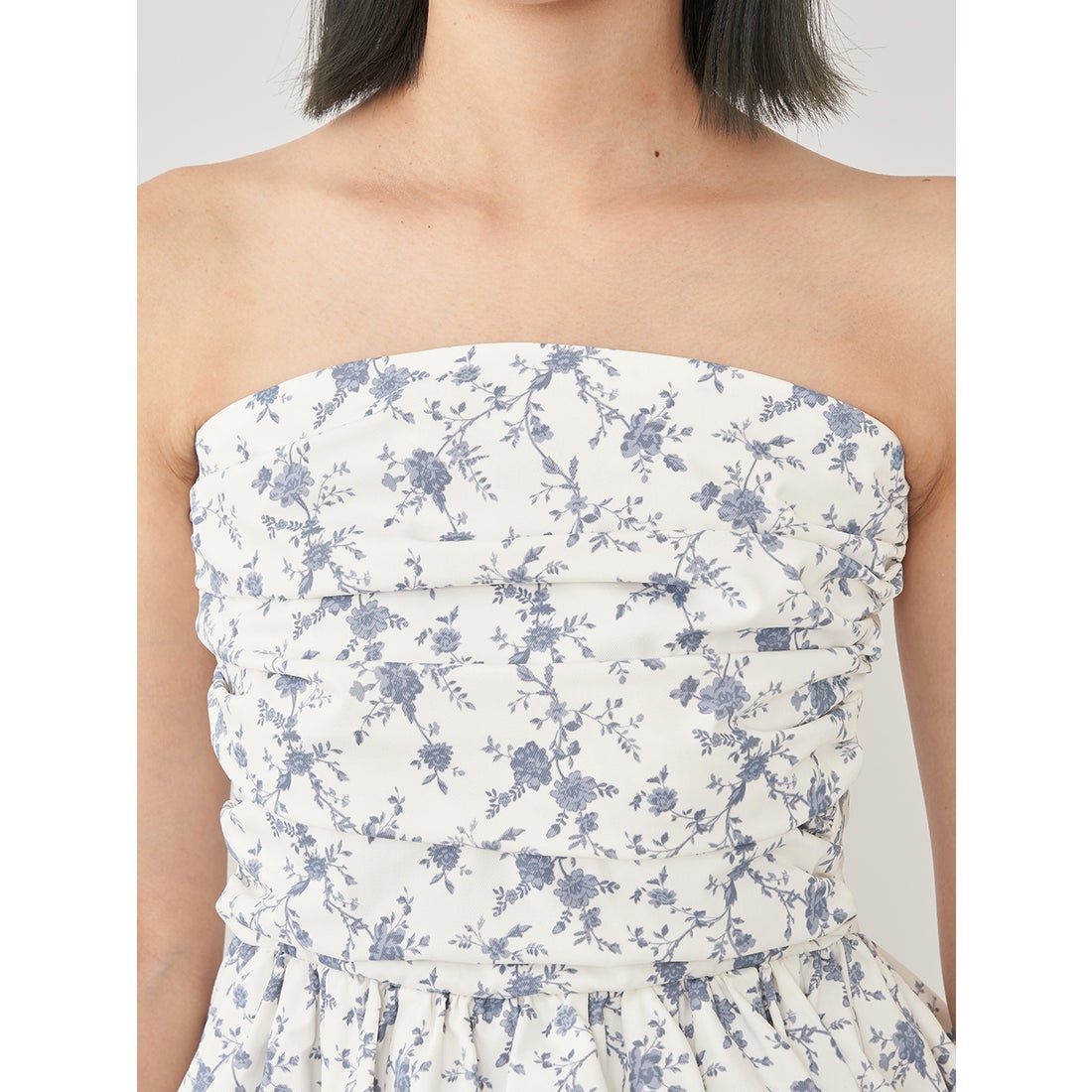 ダーリッチ Darich フラワーバルーンベアトップ （ホワイト