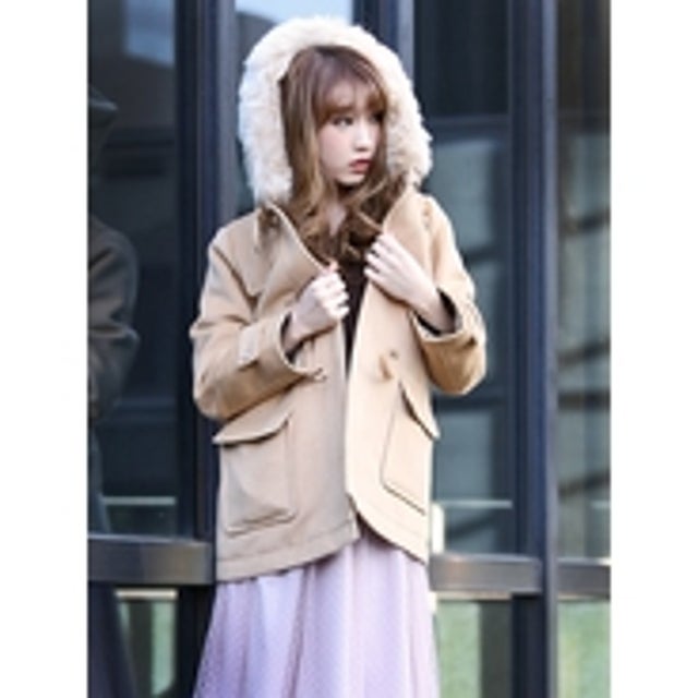 dazzlin ショートダッフルコート ベージュ -ファッション通販 FASHION
