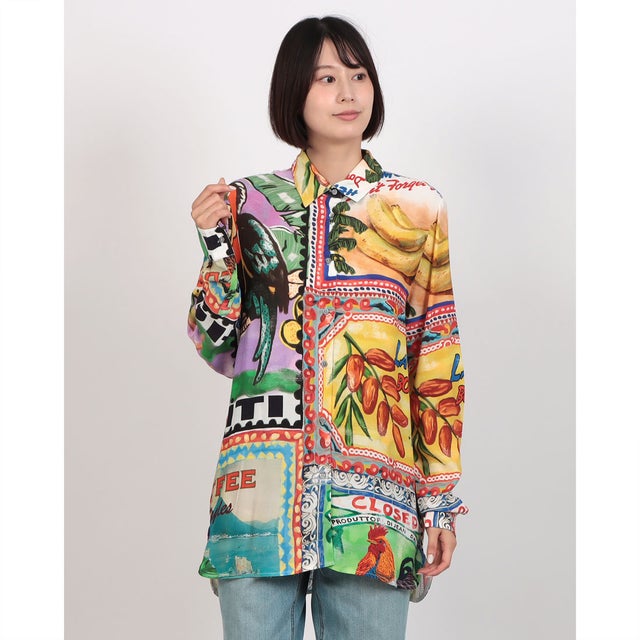 クラネ CLANE SHIRRING DESIGN BLOUSE （MIX） -ファッション通販