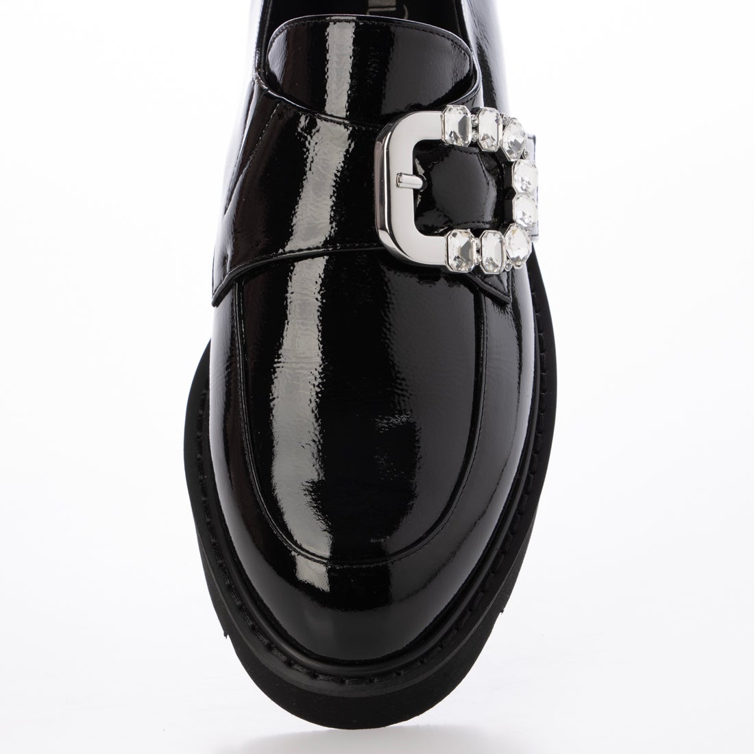 ダイアナ DIANA デザインパンプス （黒エナメル） -靴＆ファッション