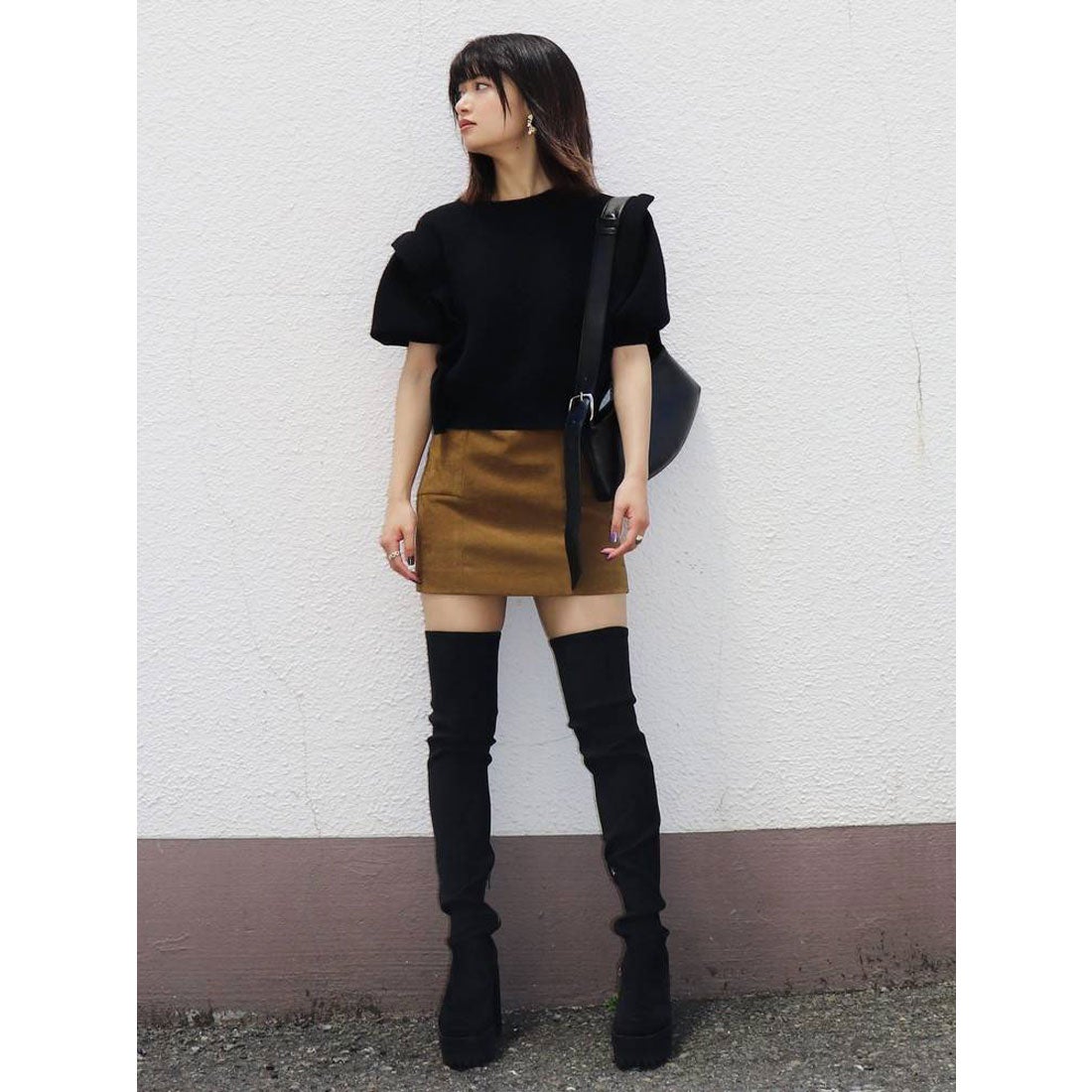 エモダ EMODA タンクバルキーロングブーツ （ブラック） -靴