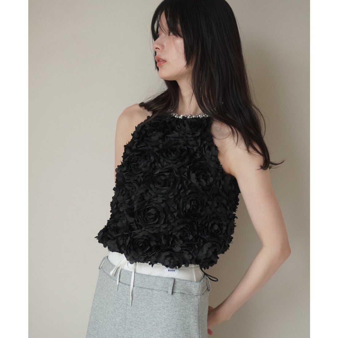 エイミーイストワール EIMY ISTOIRE ボリュームフラワーモチーフアメ