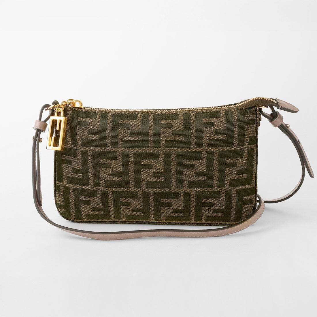 フェンディ FENDI クラッチ・セカンドバッグ ブラウンFFジャカード