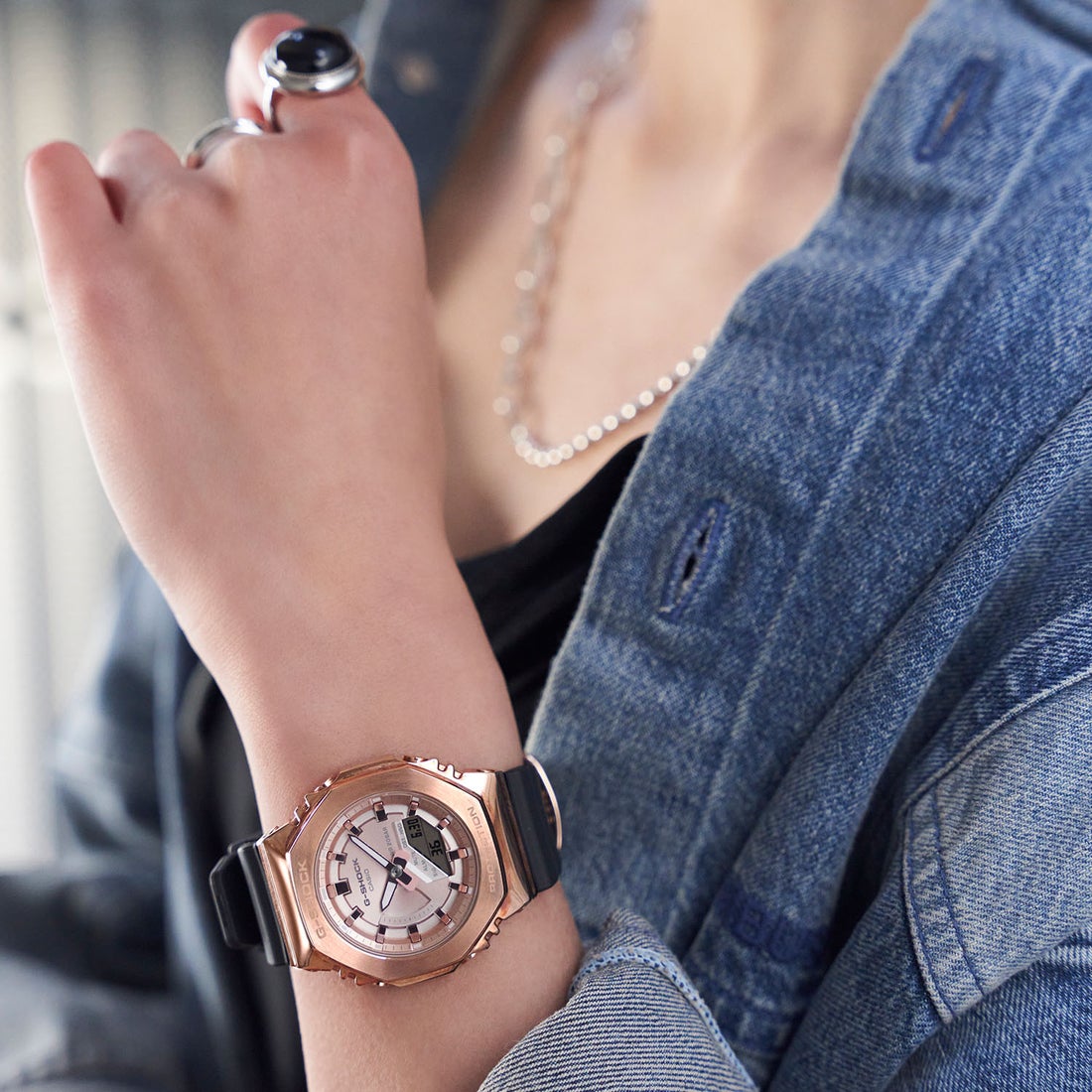 G-SHOCK】2100シリーズ / メタルベゼル / GM-S2100PG-1A4JF （ピンク