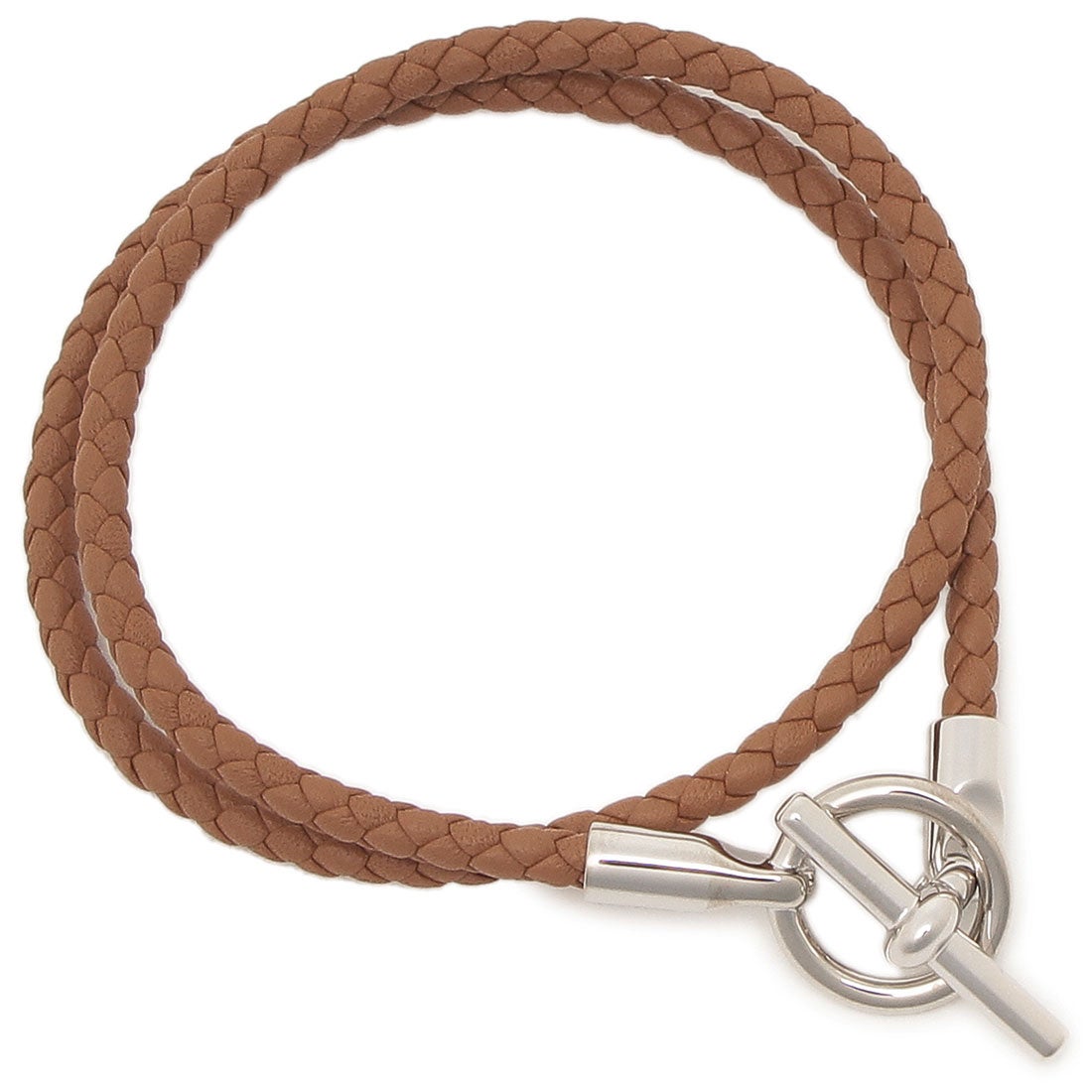 エルメス Hermes ブレスレット バングル レザーブレスレット シルバー