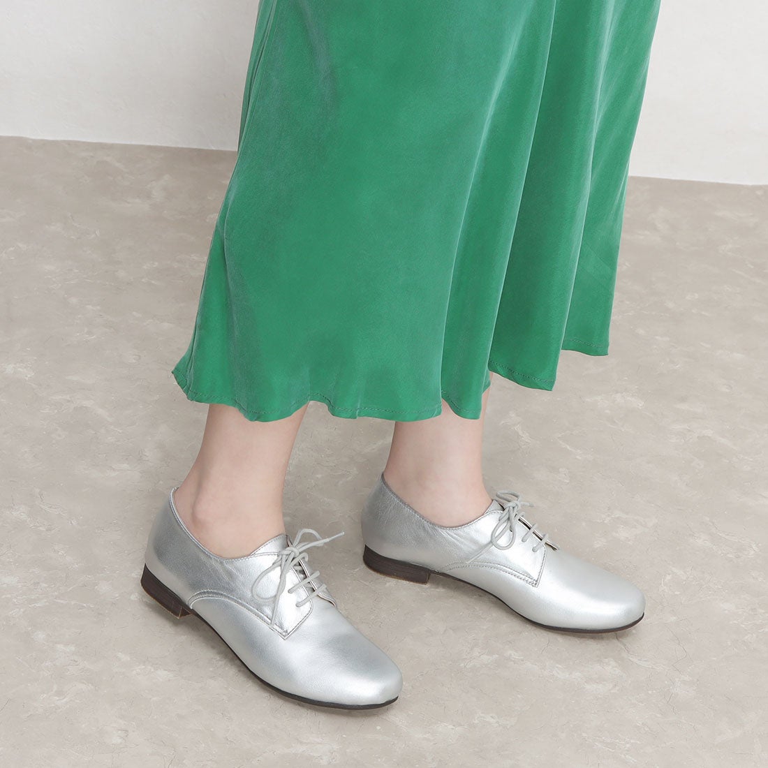 イング ing レースアップシューズ （シルバー） - ファッション通販