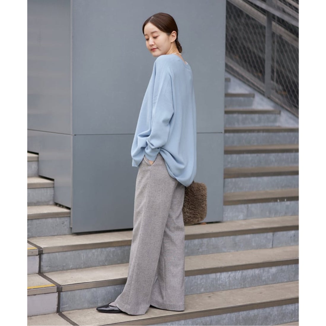 イエナ IENA 《追加2》Fineニュージーウール ニュアンス Vプルオーバー