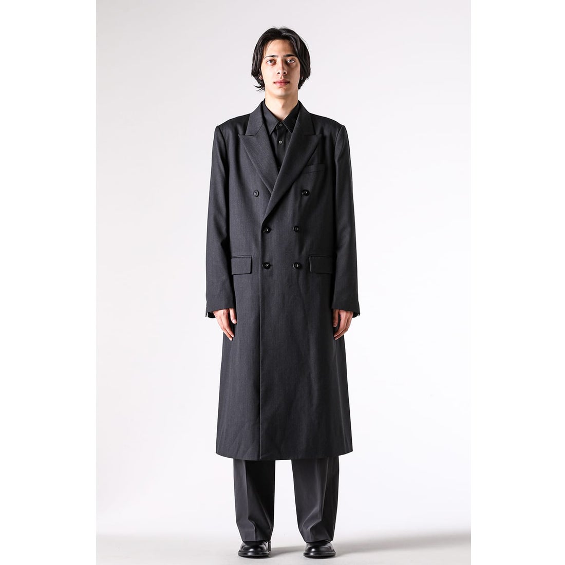 イレニサ IRENISA Double-Brested Chester Coat （Chacoal Gray