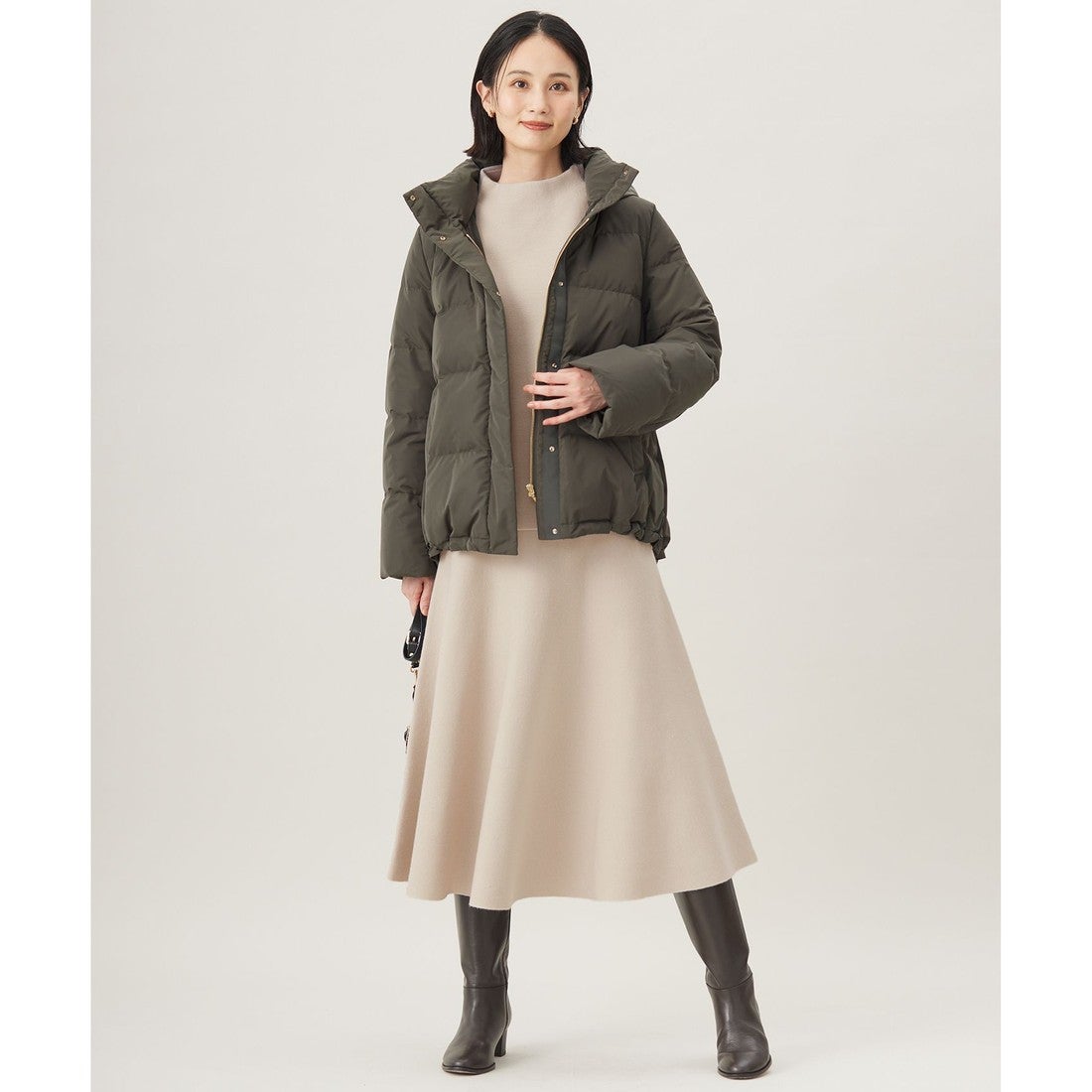 自由区 【カタログ掲載・洗える】マイクロタッサーダウン コート