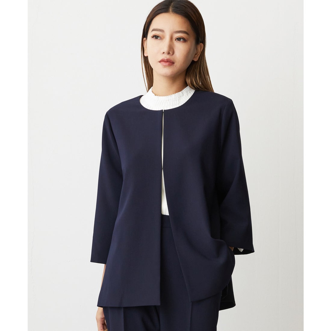 スマイルオーキッド SMILE ORCHID ノーカラージャケット＆テーパード