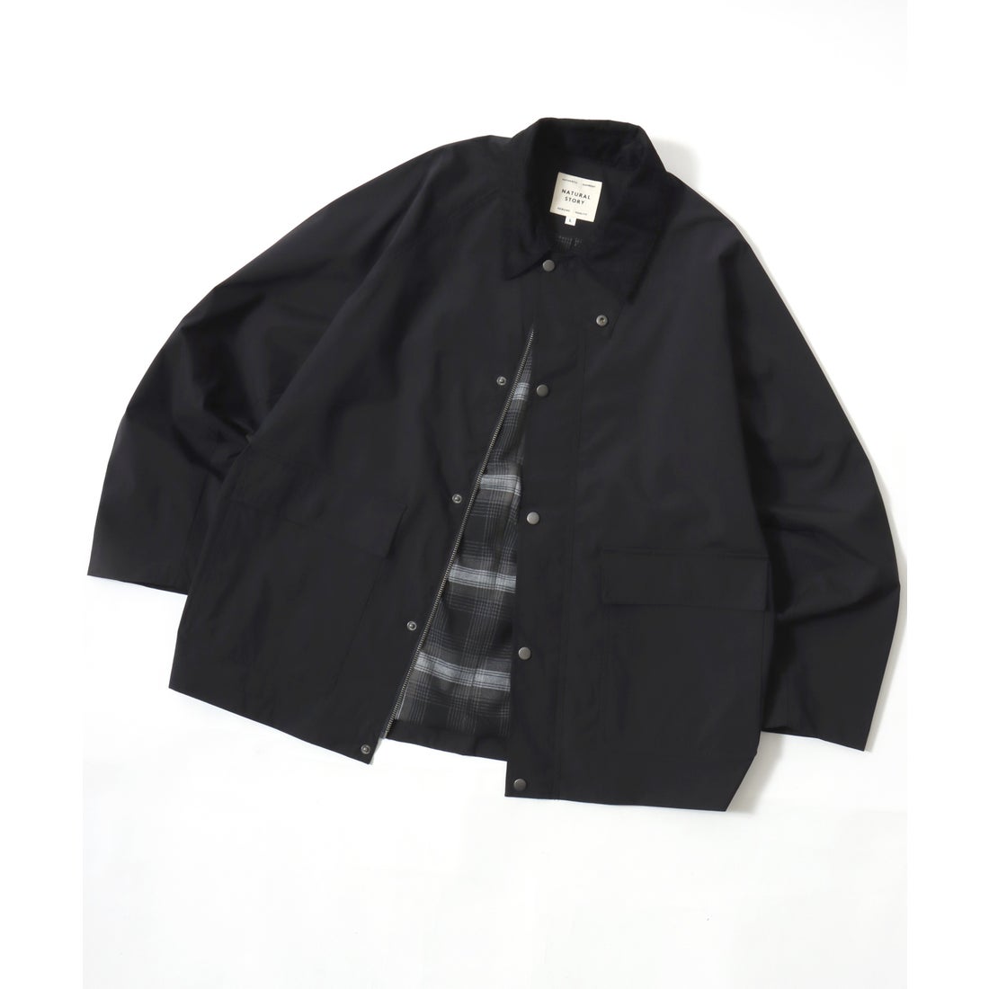 Lazar オーバーサイズ 襟コーデュロイ ショート丈 ハンティング