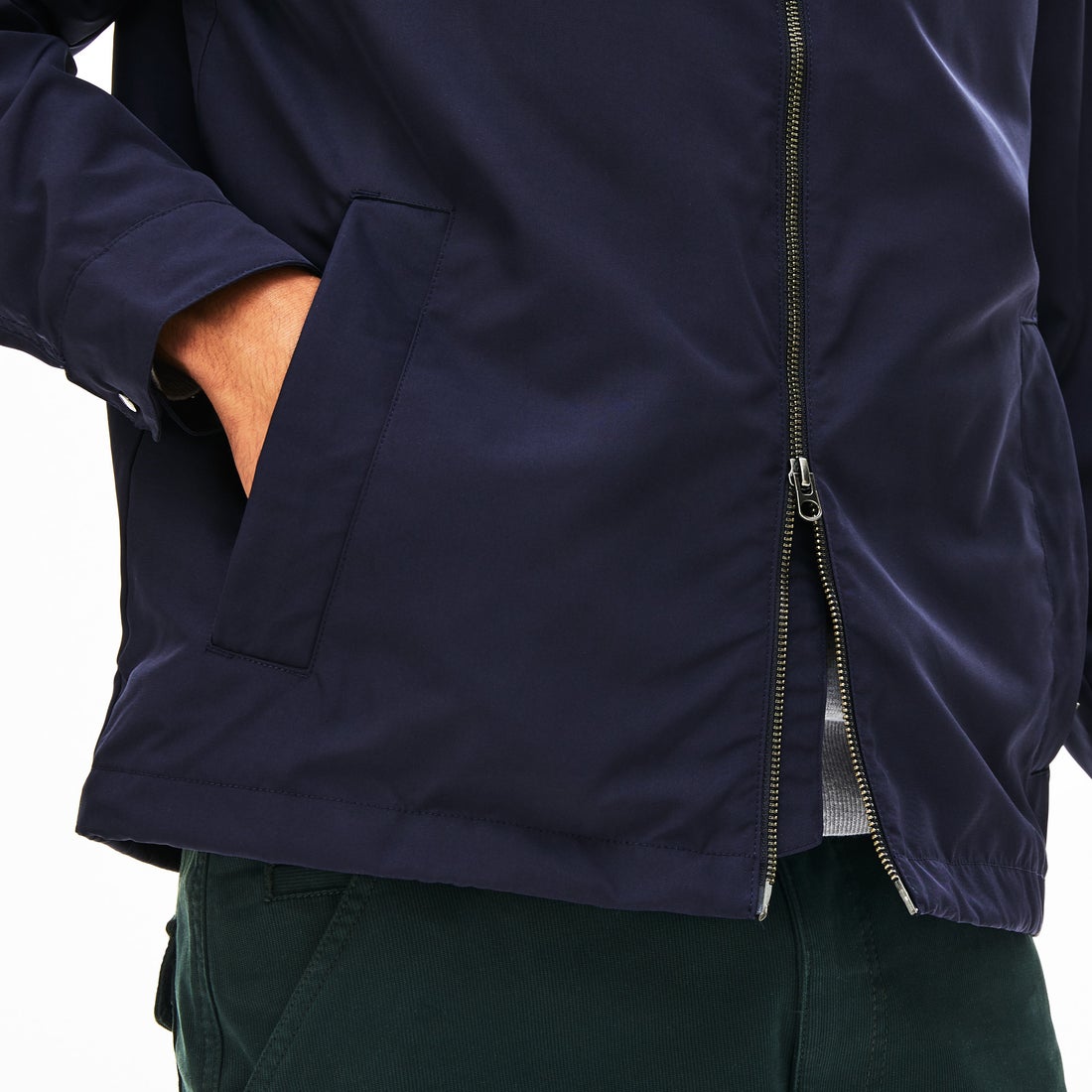 ラコステ LACOSTE フード内蔵スタンドカラージップアップジャケット