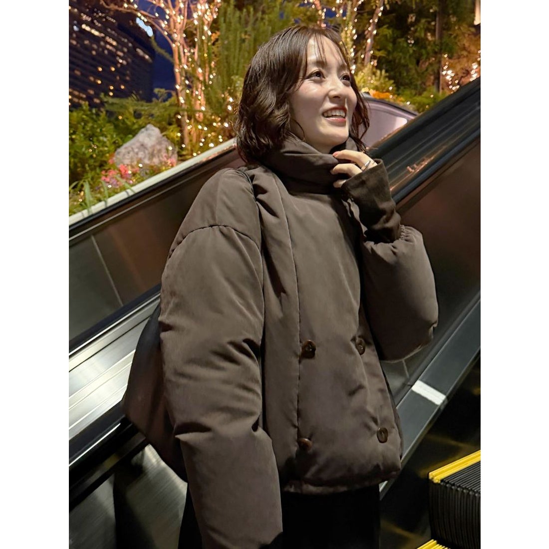 ラグナムーン LAGUNAMOON ダブルショートアライドダウン （ブラウン