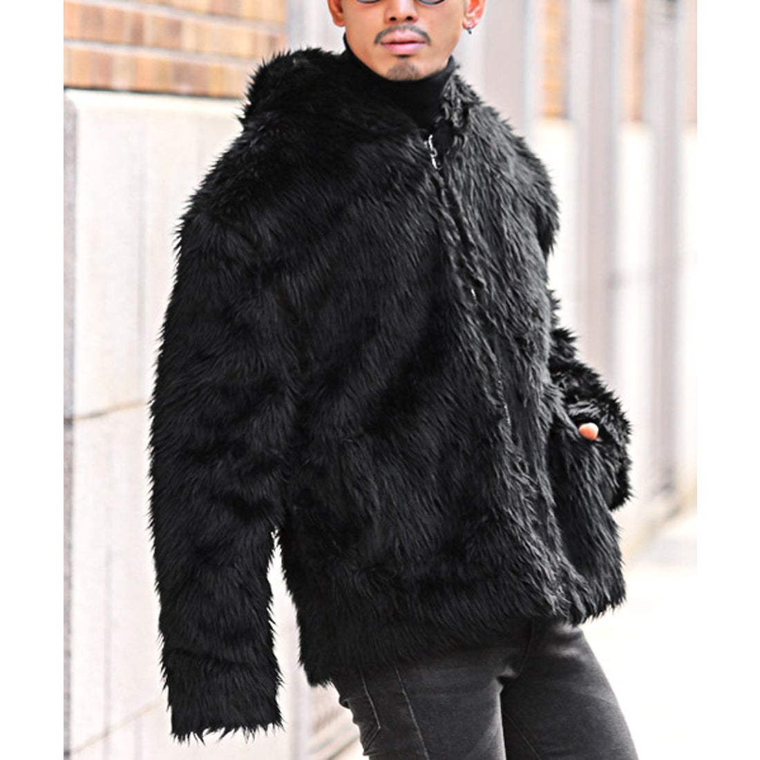 ラグスタイル LUXSTYLE エコファーパーカー/パーカー メンズ コート