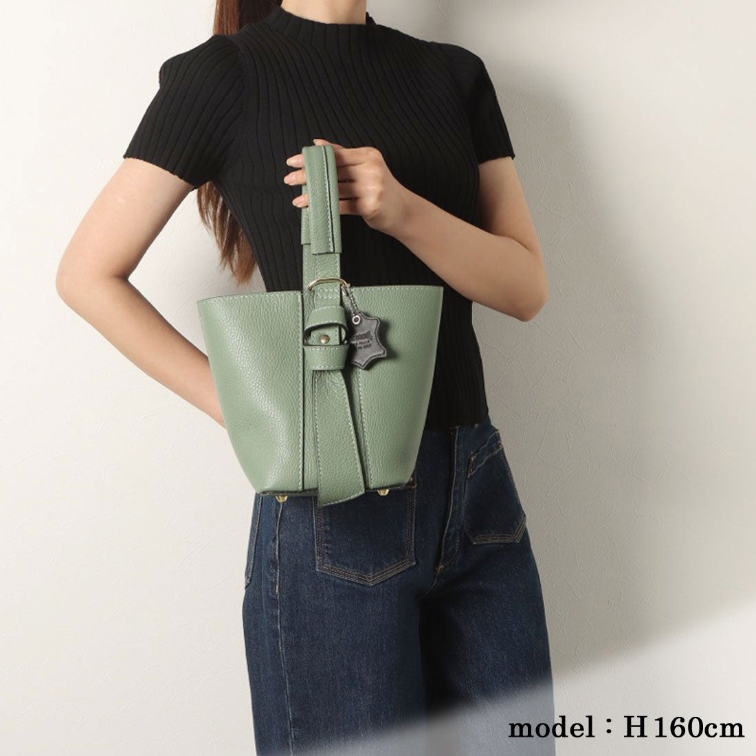 モードフルーレ MODE FOURRURE イタリアンカーフ2wayミニトート