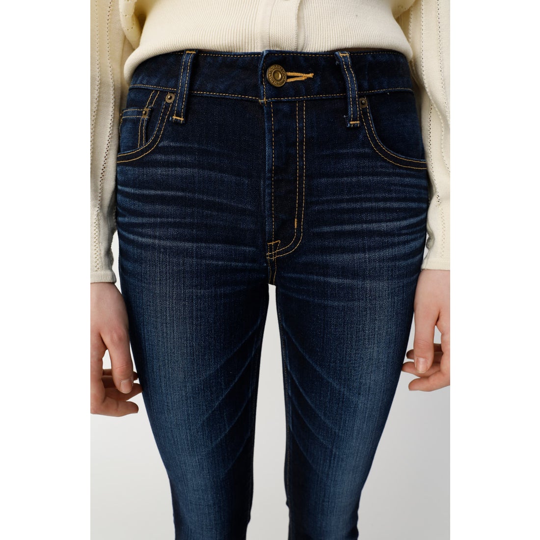 MOUSSY マウジー moussy WF Rebirth embroidery SKINNY （ダークブルー