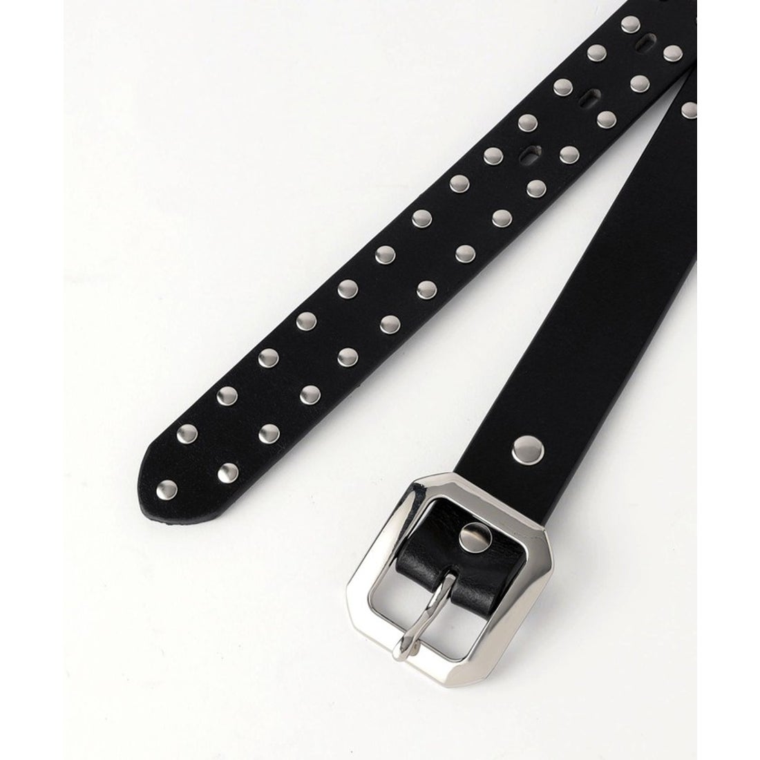 monkey time スタッズ レザー ベルト （BLACK） - ファッション通販